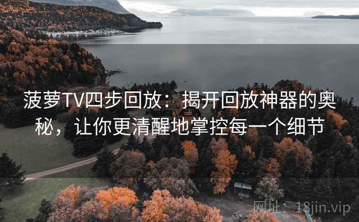 菠萝TV四步回放:揭开回放神器的奥秘,让你更清醒地掌控每一个细节 菠萝TV四步回放:揭开回放神器的奥秘,让你更清醒地掌控每一个细节